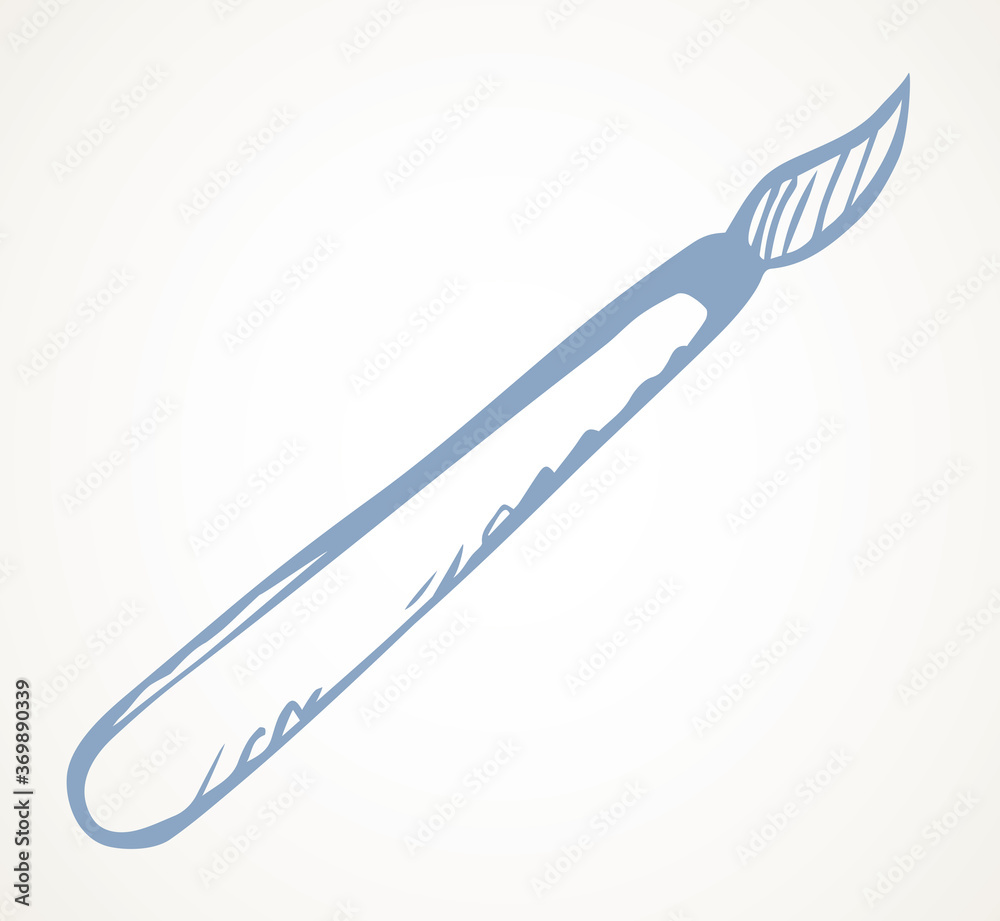 Manicure tool pusher. Vector drawing Manicure tool pusher. Vector drawing