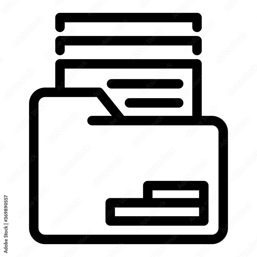 Archive folder icon. Outline archive folder vector icon for web design isolated on white background Archive folder icon. Outline archive folder vector icon for web design isolated on white background