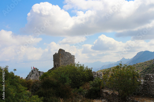 Journey to the castle of Saint Hilarion. Mountains Of Cyprus.