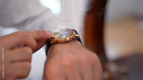 wedding rings in hands
