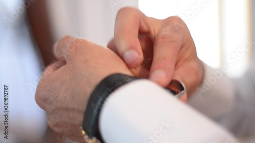 hands of a man