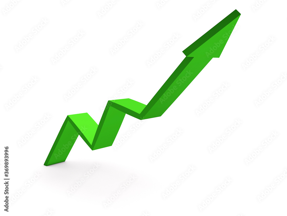 Green arrow up graphs of growth Green arrow up graphs of growth