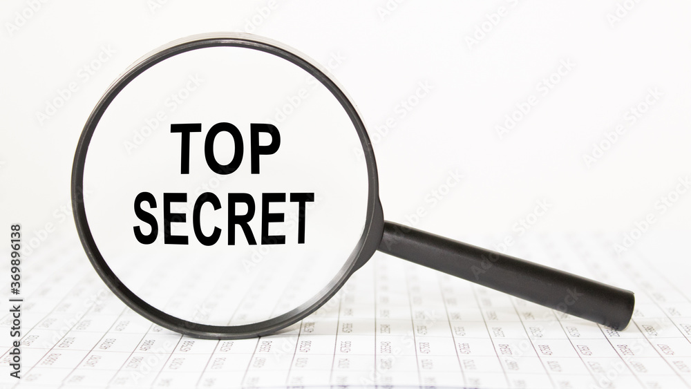 words in a magnifying glass. business concept words in a magnifying glass. business concept