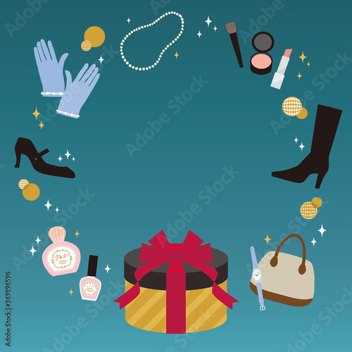 サイバーマンデーのショッピングフレーム 文字なし