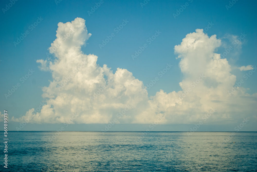 Fototapeta premium blue sea in august