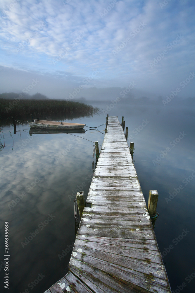 Obraz premium View on a beautiful lake in denmark scandinavia