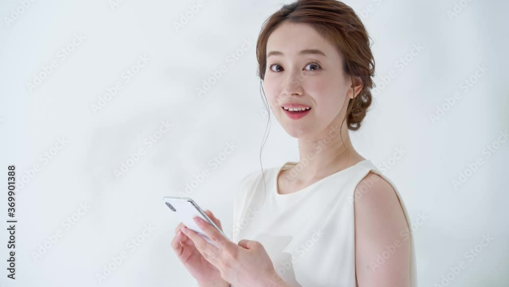 スマートフォン・女性 スマートフォン・女性