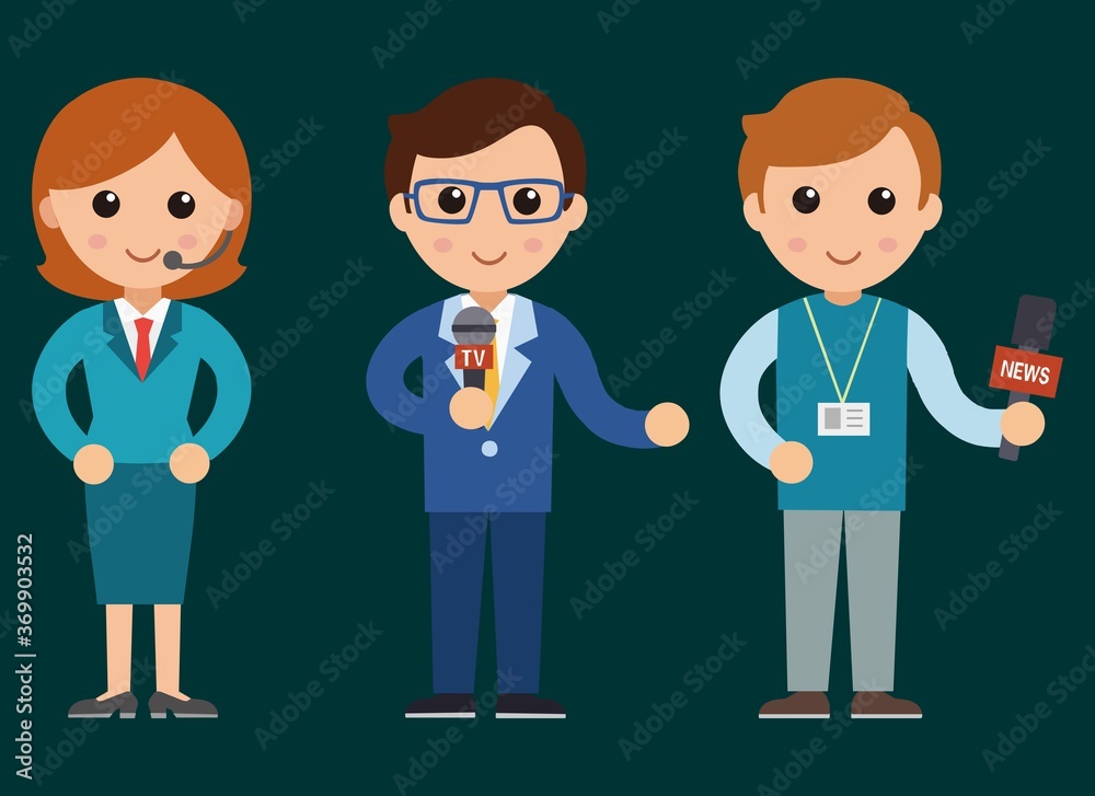 Journalist vector Journalist vector
