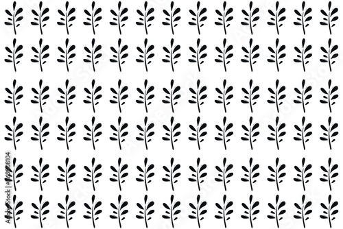 Vector backgrounds with leaves. Abstract backgrounds with leaves. Botanical background. Vegetable vector background. Plant pattern. Black plants on a white background.