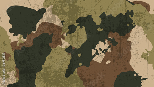 Dirty military camouflage for the background. Vector illustration.