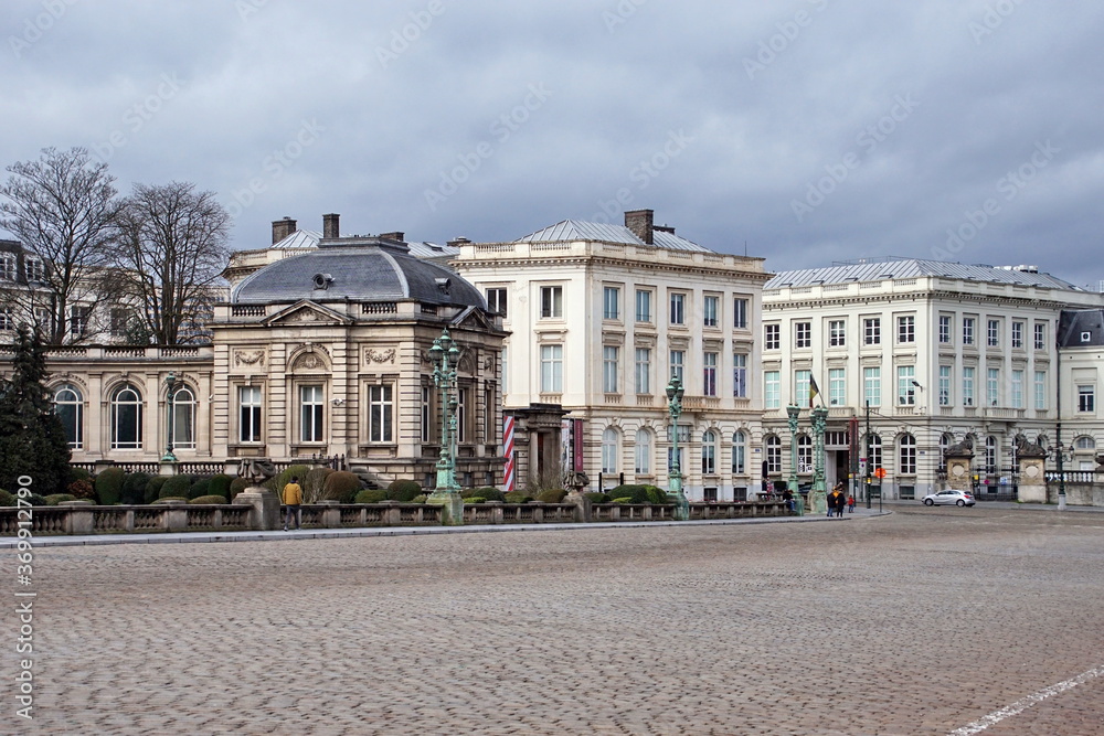 Place des Palais is ancient avenue between the Royal Palace and Brussels Park 