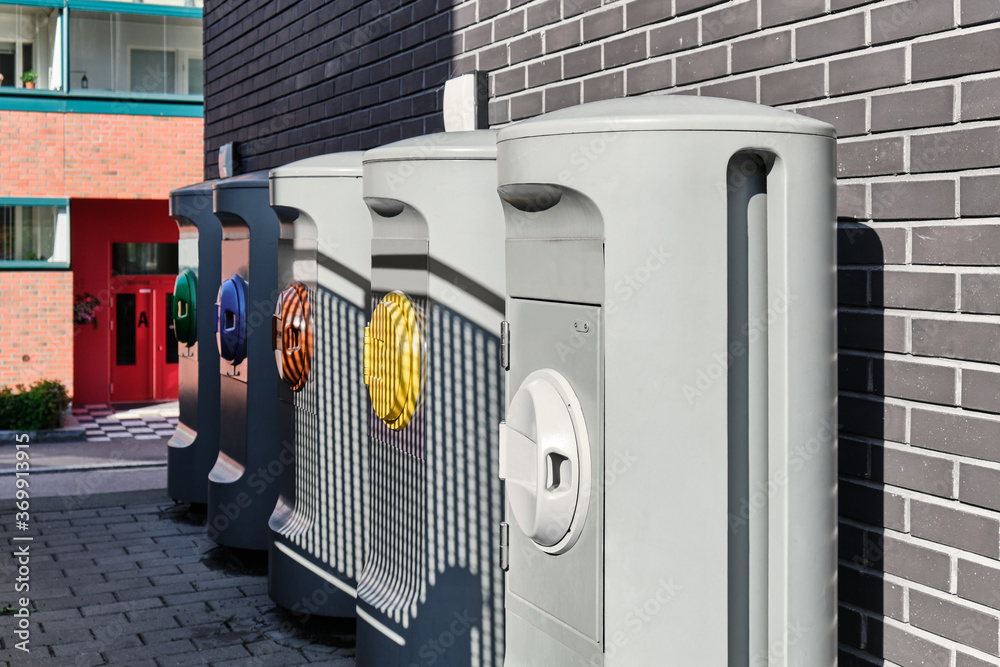 Automated waste collection systems in Helsinki, Finland.