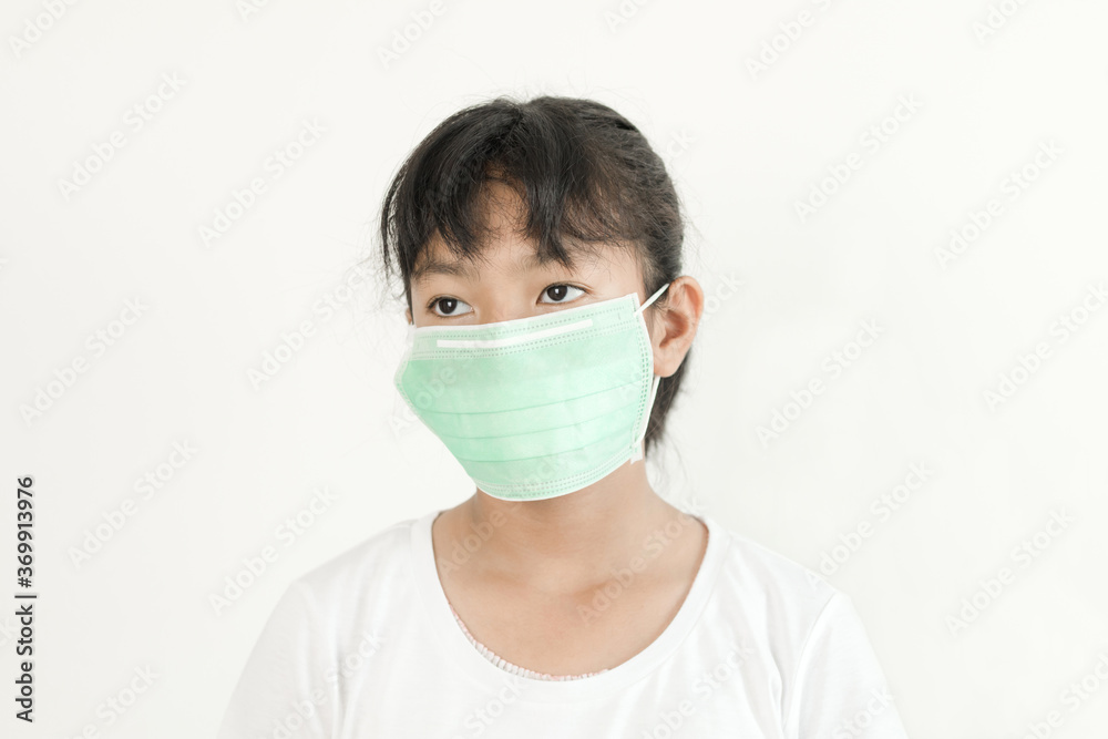 Portrait of Asian young girl wearing a face mask
Portrait of Asian young girl wearing a face mask