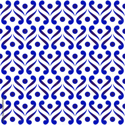 cute porcelain seamless pattern