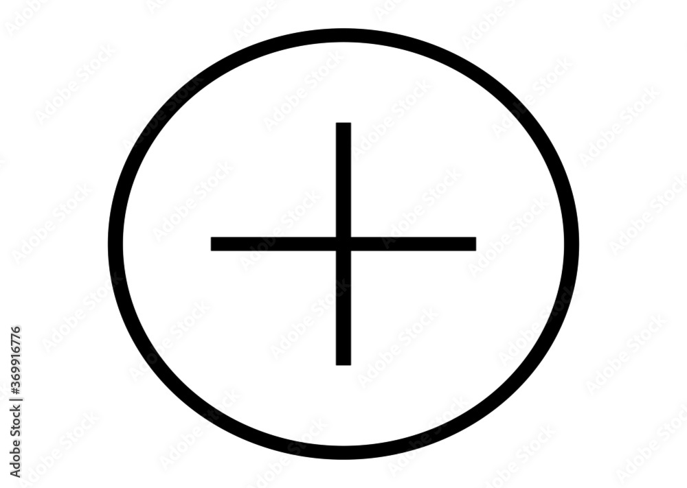 Circle Plus Vector Icon for apps and website Circle Plus Vector Icon for apps and website