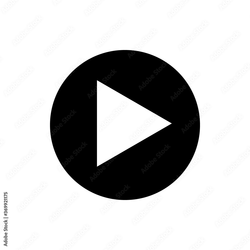 Play video icon v1. Internet flat icon symbol for applications. Play video icon v1. Internet flat icon symbol for applications.