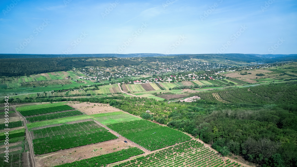 Panorama shot of nature of Moldova