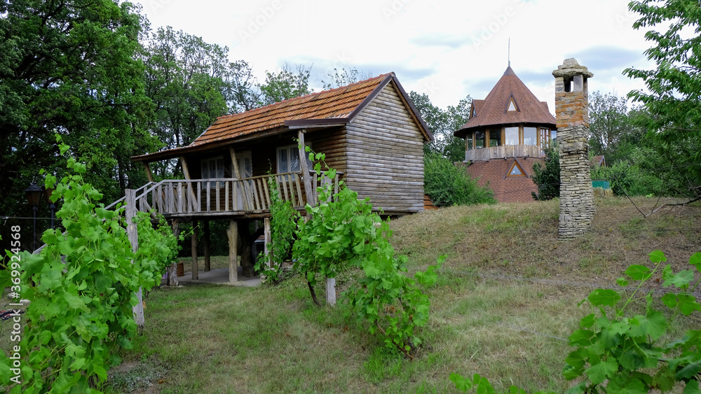 Old wooden house in Moldova
