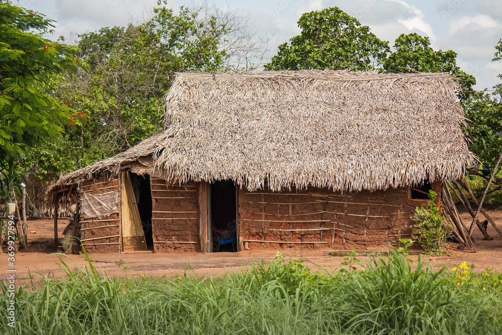 Typical mud house of the poor regions of the countryside of Brazil