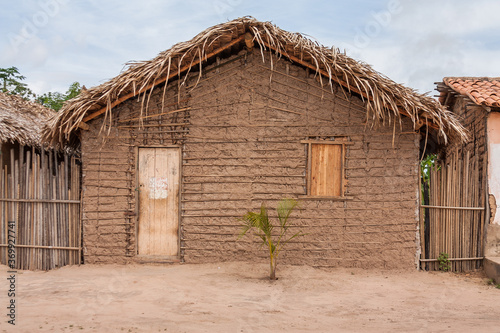 Typical mud house of the poor regions of the countryside of Brazil