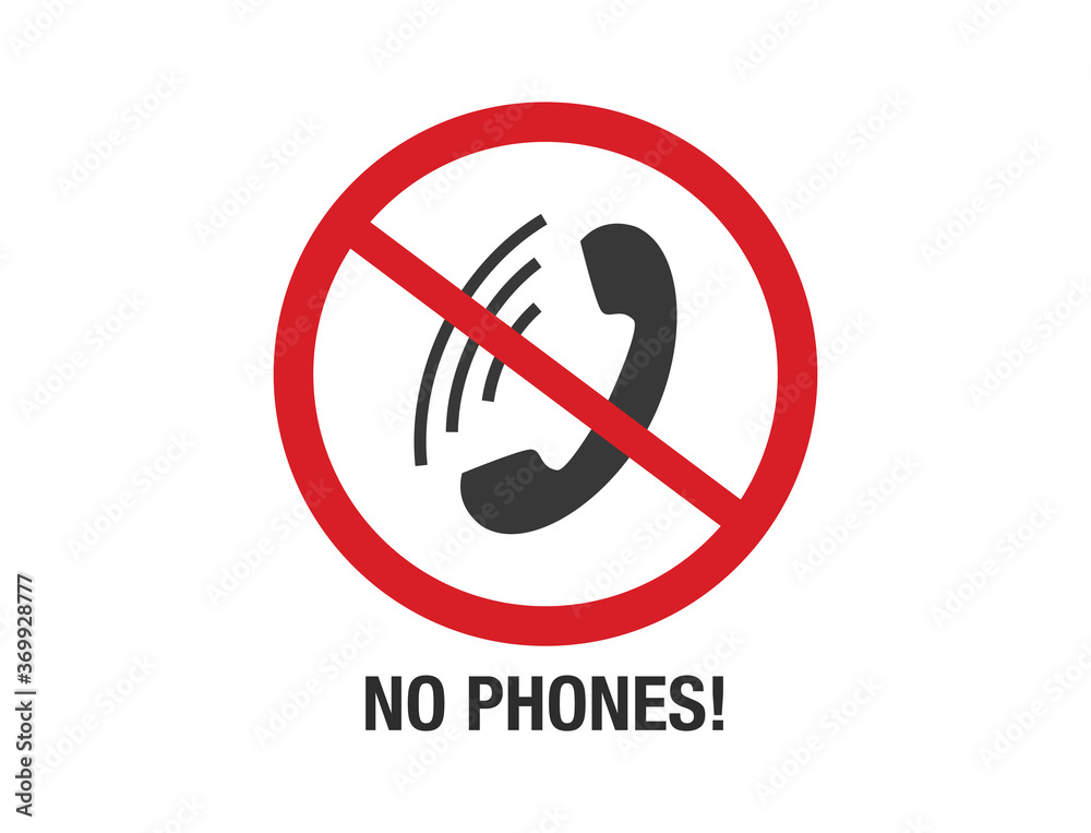 No phone vector sign. No phone sign in circle. No phone vector sign. No phone sign in circle.