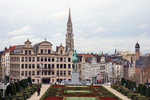 The Mont des Arts is an urban complex and historic site in the centre of Brussels. © otmman