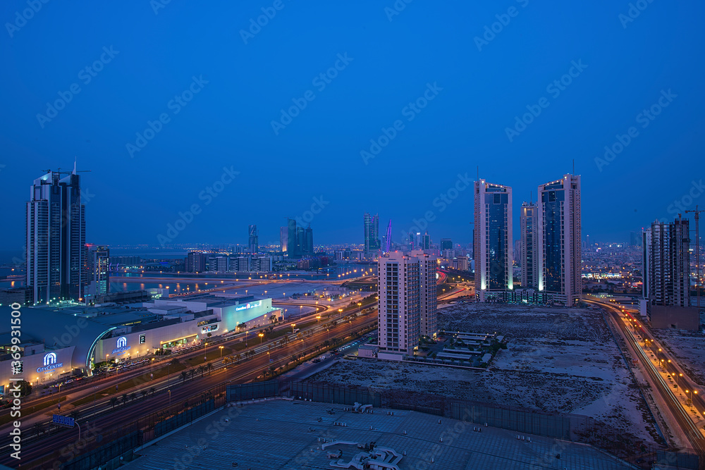 Obraz premium Sunset Manama, Bahrain