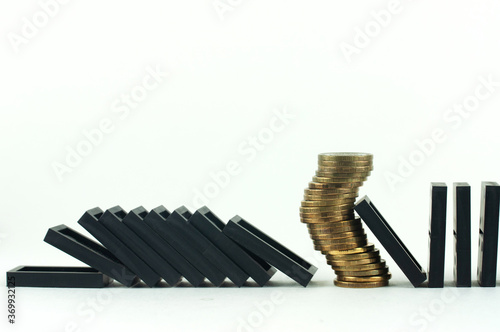 coins and dominoes  the concept of the financial crisis
