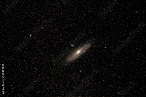 Fototapeta Naklejka Na Ścianę i Meble -  A wide view of the Andromeda Galaxy in outer space