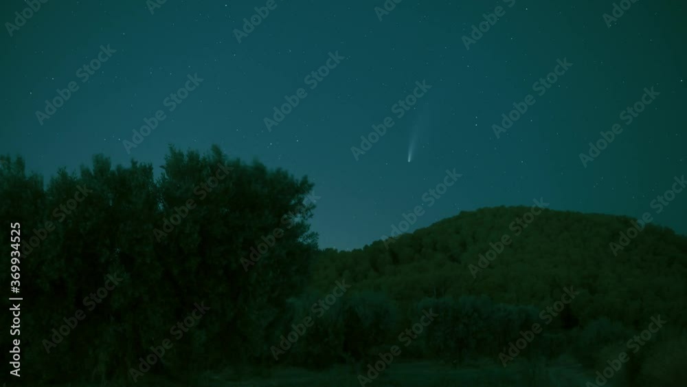 Timelapse cometa Neowise 4K