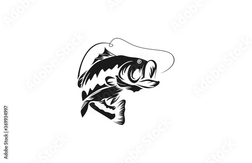 Bass Fish Vector Isolated Design