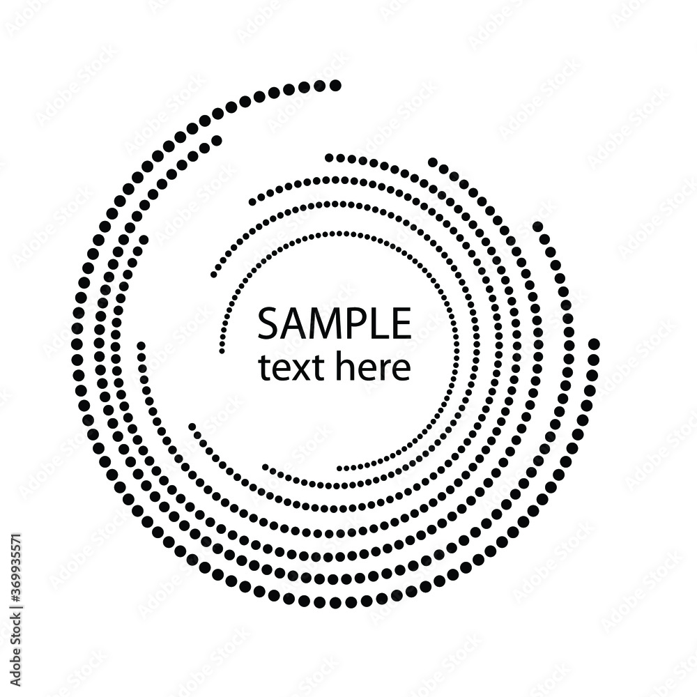 Halftone dots in circle form. round logo . vector dotted frame . design element Halftone dots in circle form. round logo . vector dotted frame . design element