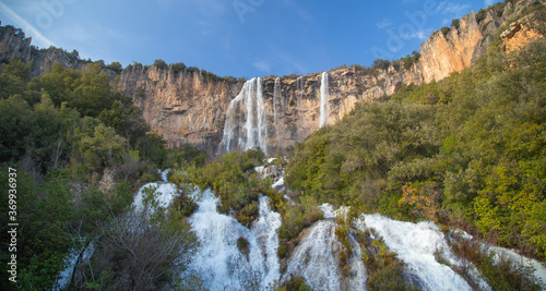 lequarci waterfalls in the town of ulassai, central sardinia
 photo