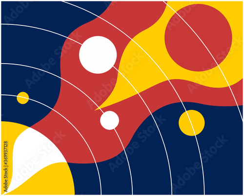 The Solar System Abstract Illustration