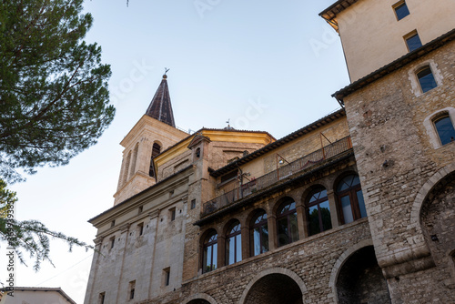 cathedral of the town of spoleto and its architecture