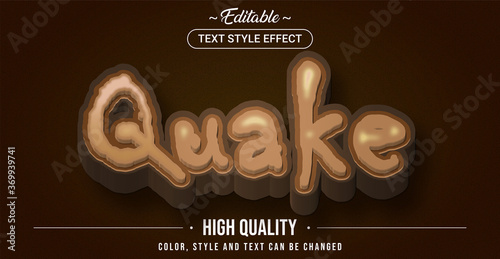 Editable text style effect - Quake theme style.