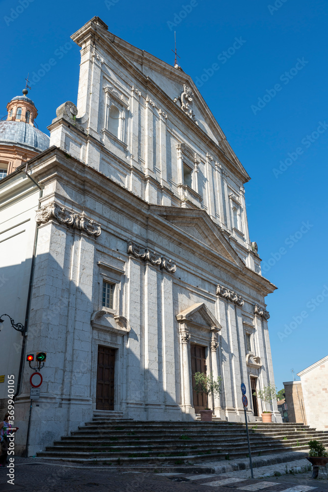 church of san filippo neri in the center of spoleto