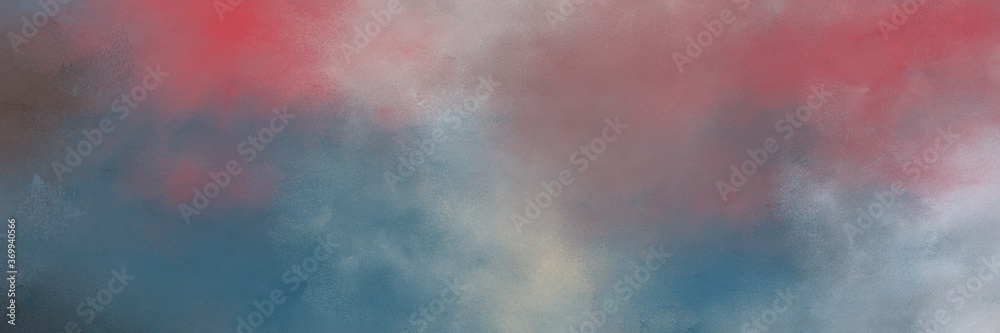 amazing abstract painting background graphic with gray gray, rosy brown and teal blue colors and space for text or image. can be used as postcard or poster