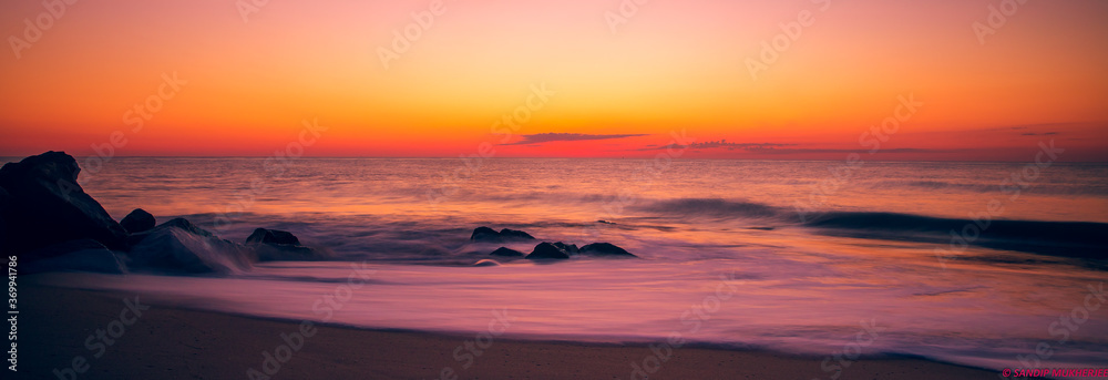 Sunrise on the ocean