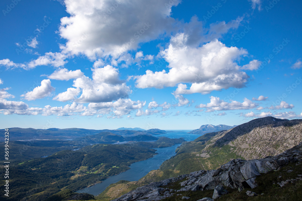 On a hike to the mountain Oertind in northern Norway On a hike to the mountain Oertind in northern Norway