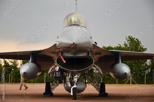 F16 military jet fighter  photo