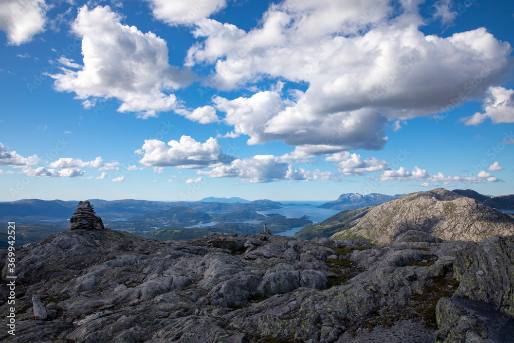 On a hike to the mountain Oertind in northern Norway