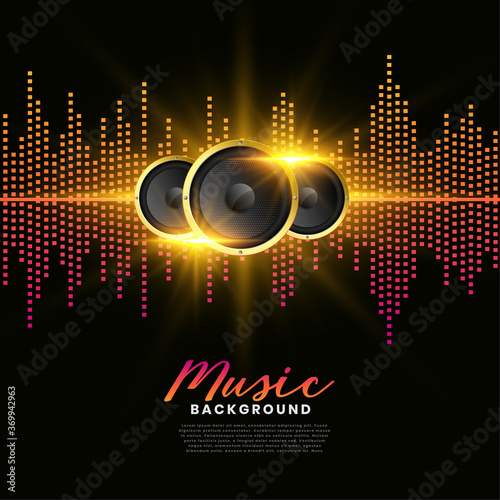 music speakers background album cover poster