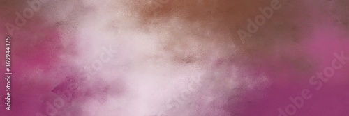 awesome antique fuchsia, pastel brown and thistle colored vintage abstract painted background with space for text or image. can be used as header or banner