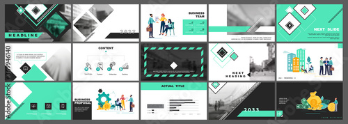 Business city. Business presentation, infographic blue elements design template, background. Buildings, people buying real estate. Teamwork of people in the city businessman. Use in flyers, marketing
