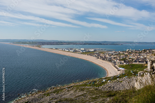 Wallpaper Mural Chesil Beach from the top of Portland Torontodigital.ca