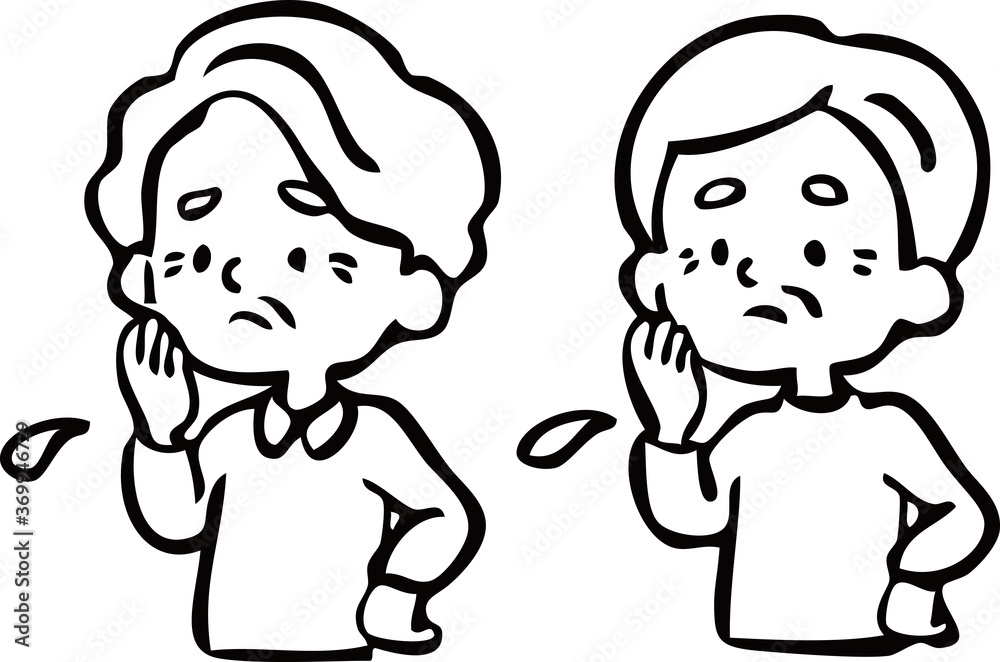 困るおじいさんとおばあさん