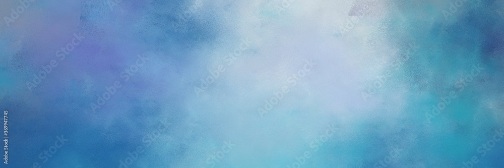 awesome vintage abstract painted background with cadet blue, steel blue and light steel blue colors and space for text or image. can be used as header or banner