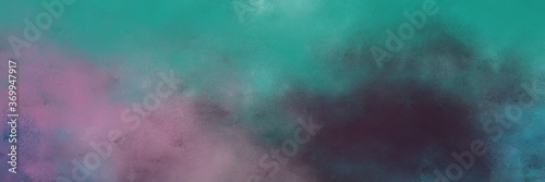 stunning abstract painting background graphic with teal blue and gray gray colors and space for text or image. can be used as header or banner