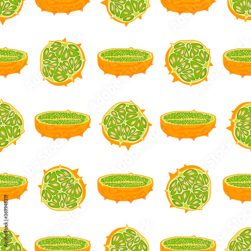 Illustration on theme big colored seamless kiwano